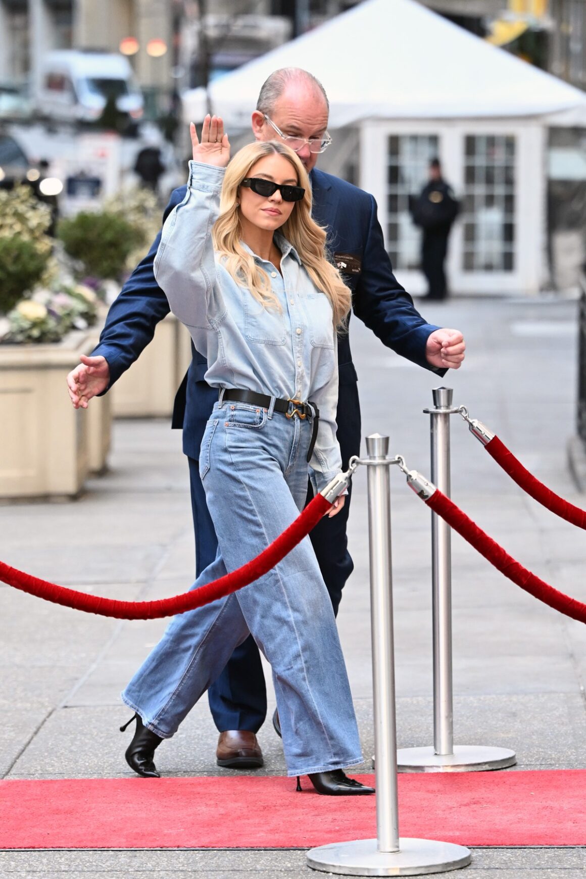 Sydney Sweeney Arrives At The New York Stock Exchange