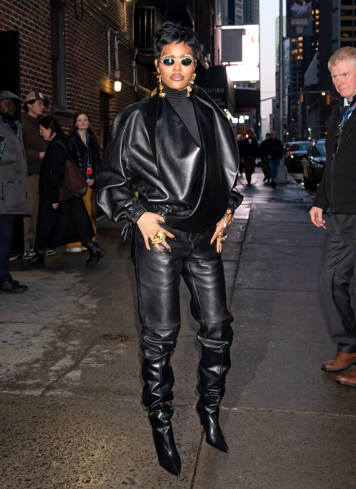 Teyana Taylor Outside 'The Late Show With Stephen Colbert' Studios