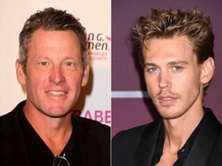 Lance Armstrong and Austin Butler