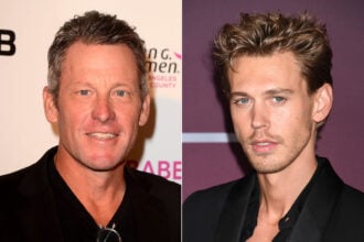 Lance Armstrong and Austin Butler