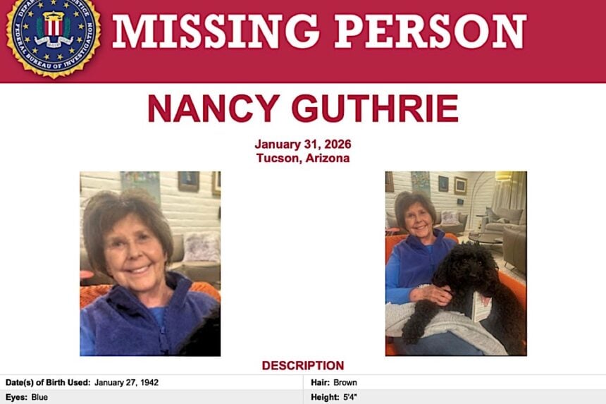 Nancy Guthrie Missing Persons