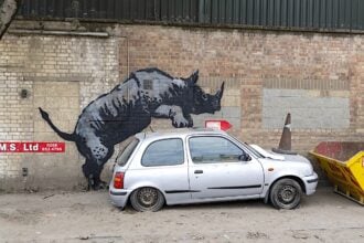 Eighth New Banksy Artwork Appears On A Car In South East London