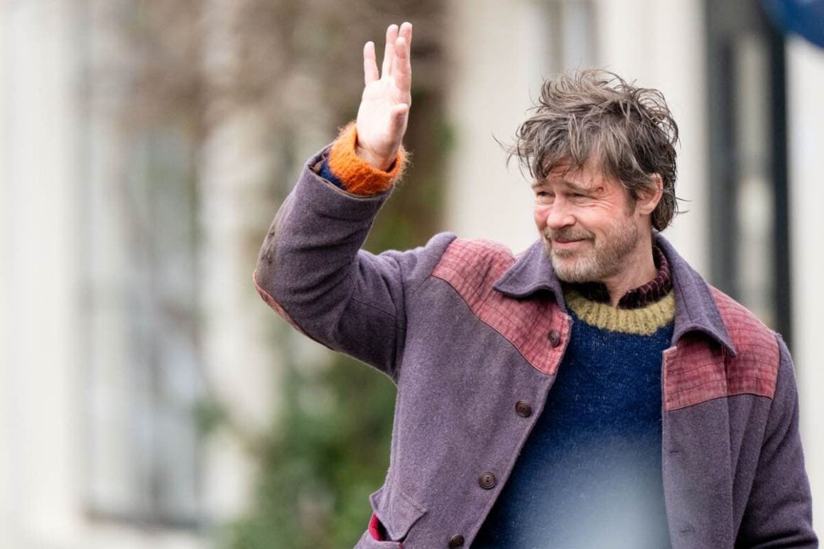 Brad Pitt Filming 'The Rider' In Amsterdam