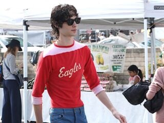 Celebrities Shopping At The Farmers Market In Studio City