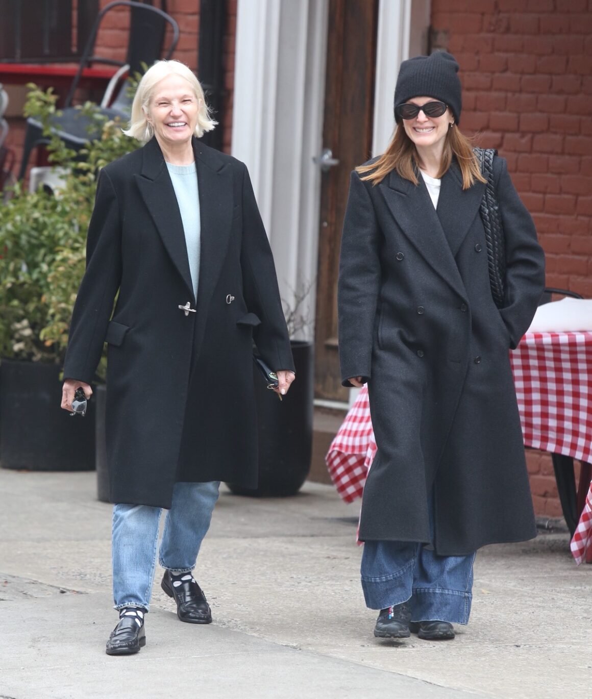 Julianne Moore And Ellen Barkin Out In New York City