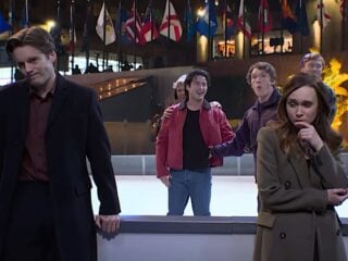 Hudson Williams and Connor Storrie SNL