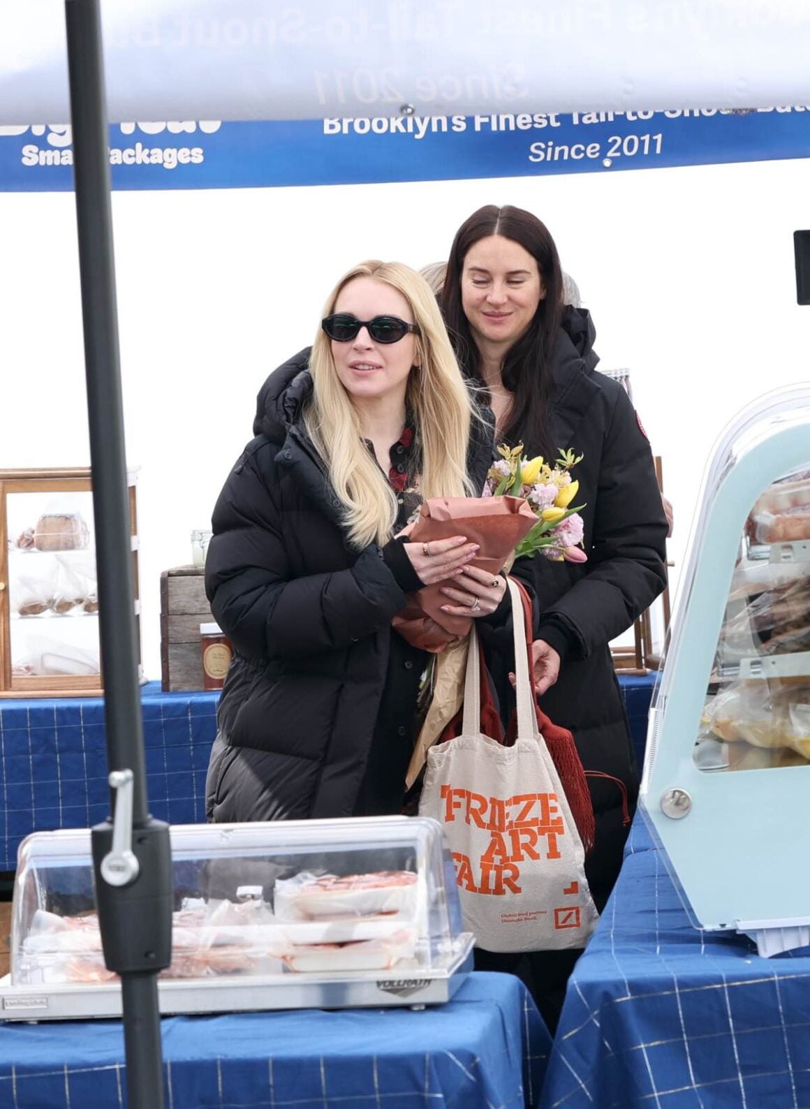 Lindsay Lohan and Shailene Woodley filming 'Count My Lies' in New York