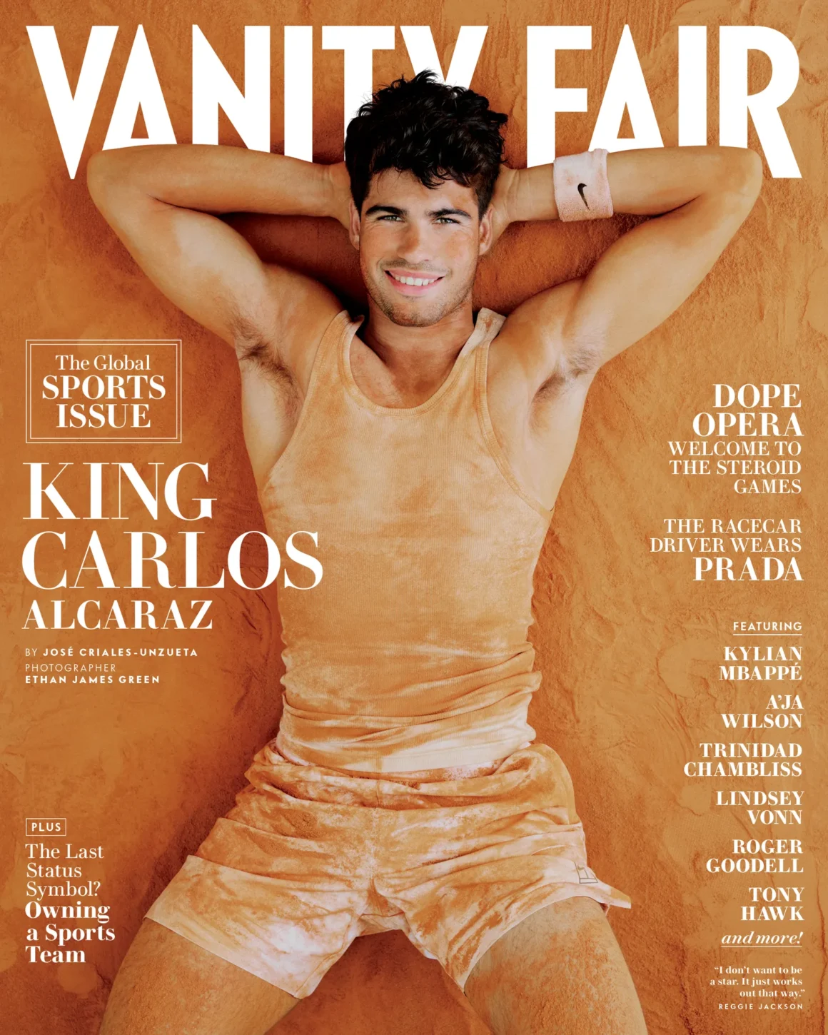 Carlos Alcaraz Covers Vanity Fair