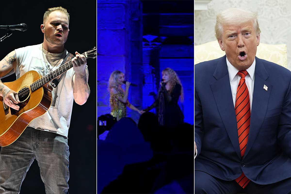 Zach Bryan Is in Trouble With the Internet Again, Sabrina Carpenter & Stevie Nicks Sing "Landslide," Donald Trump Insults Another Female Reporter, and More News