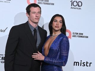 Callum Turner and Dua Lipa