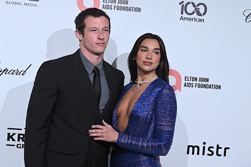 Callum Turner and Dua Lipa