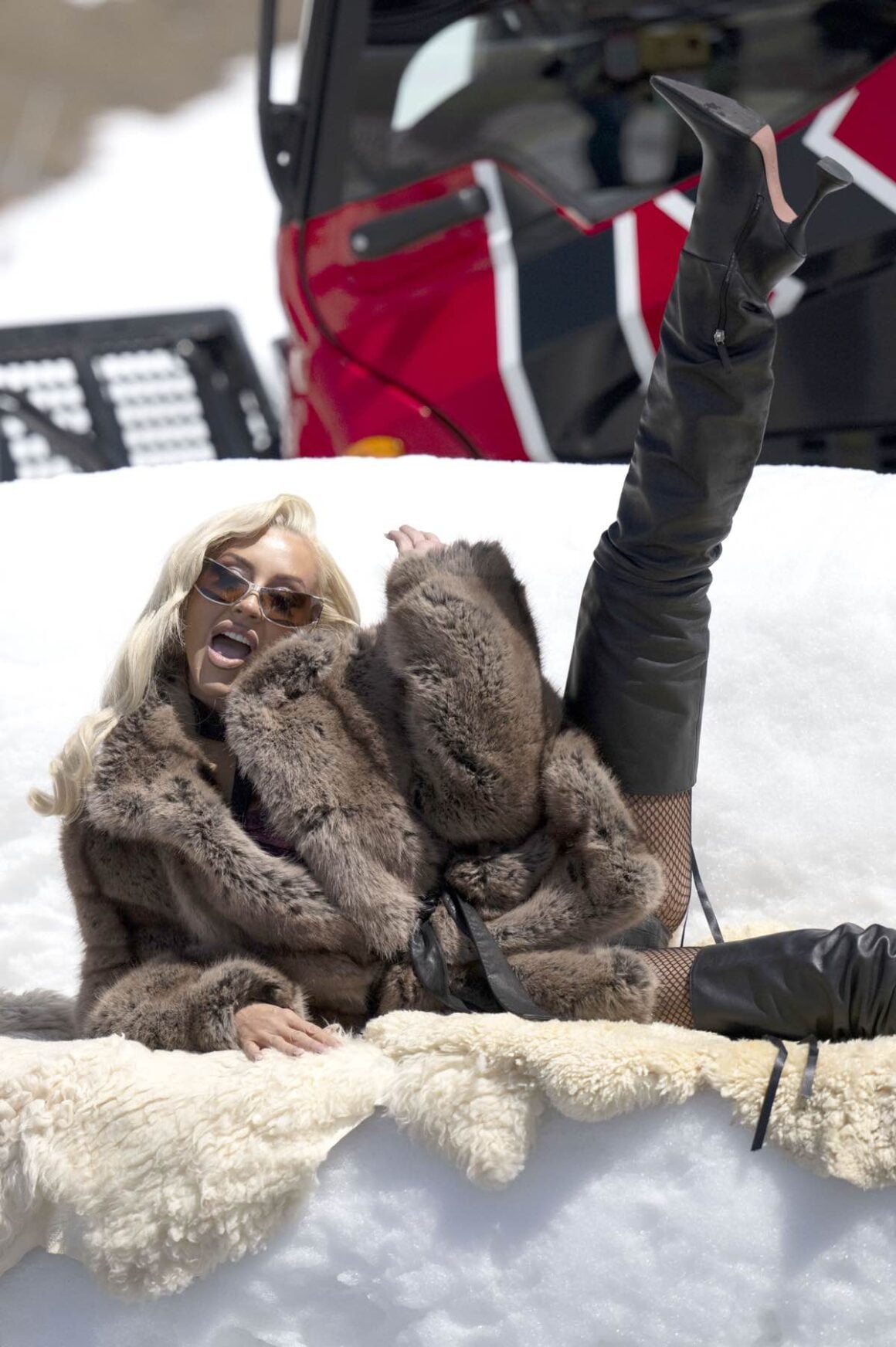 Christina Aguilera Performing At Top of the Mountain Closing Concert