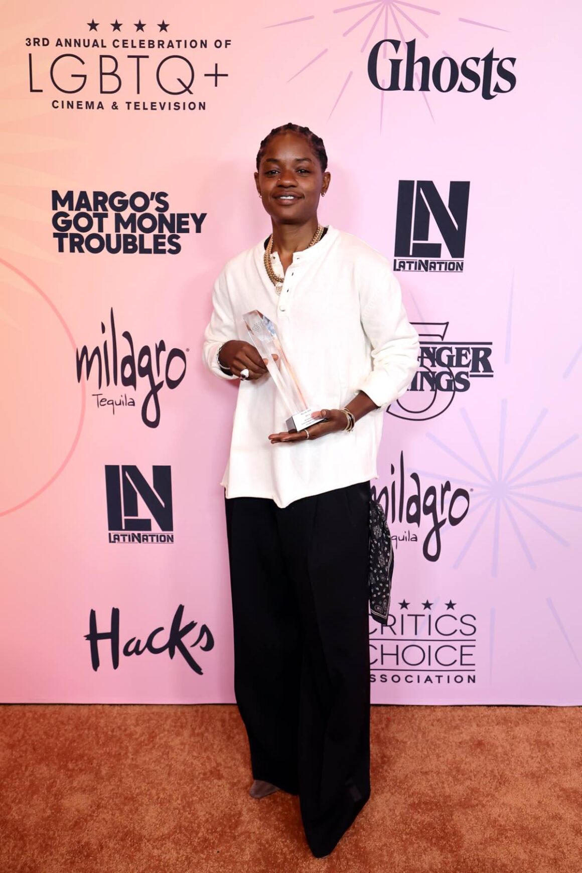 Celeb Snaps: François Arnaud at the Las Culturistas Culture Awards, Plus Ciara Miller, Jamie Campbell Bower, Kurt Russell, Michelle Pfeiffer, and More 26 The Critics Choice Association's 3rd Annual Celebration Of LGBTQ+ Cinema & Television
