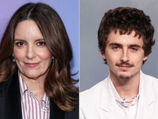 Tina Fey and Timothée Chalamet