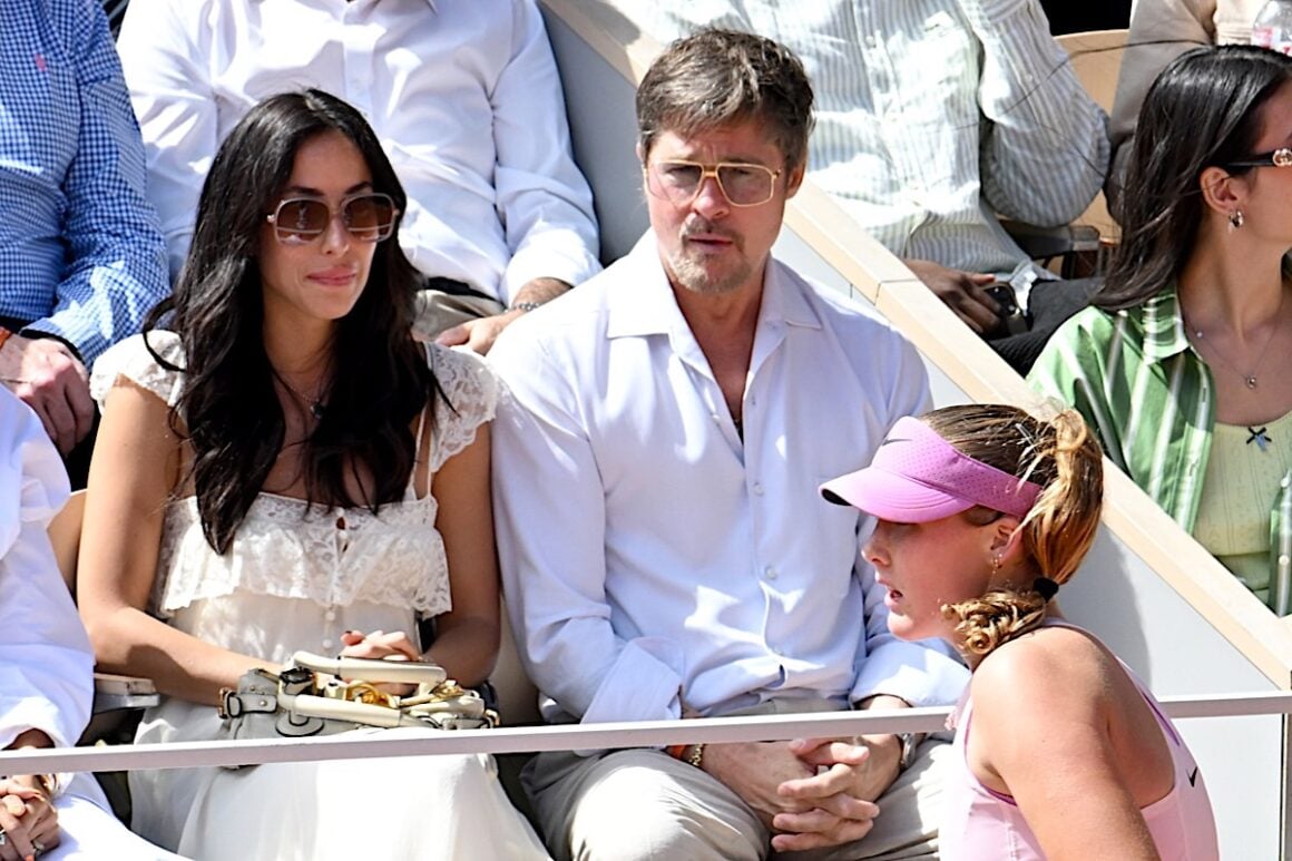 Brad Pitt And Ines de Ramon At The 2026 French Open