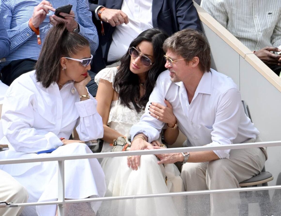 Brad Pitt And Ines de Ramon At The 2026 French Open