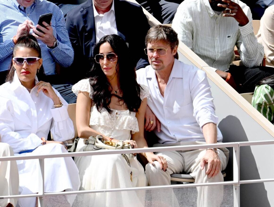 Brad Pitt And Ines de Ramon At The 2026 French Open