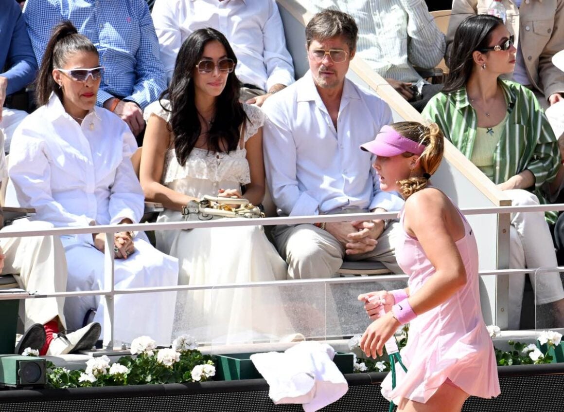 Brad Pitt And Ines de Ramon At The 2026 French Open