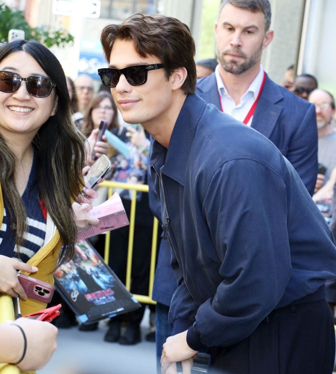 Nicholas Galitzine outside 'The View' show studios
