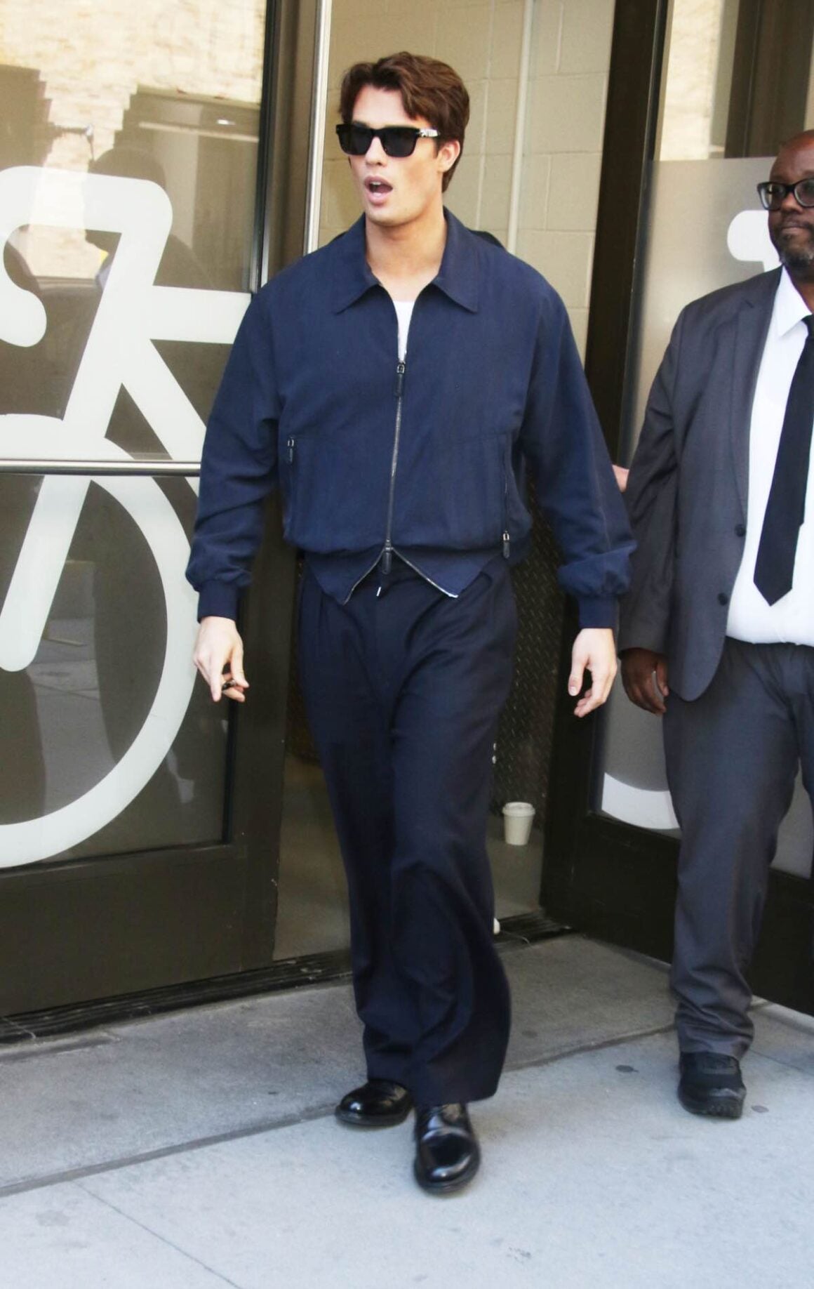 Nicholas Galitzine outside 'The View' show studios