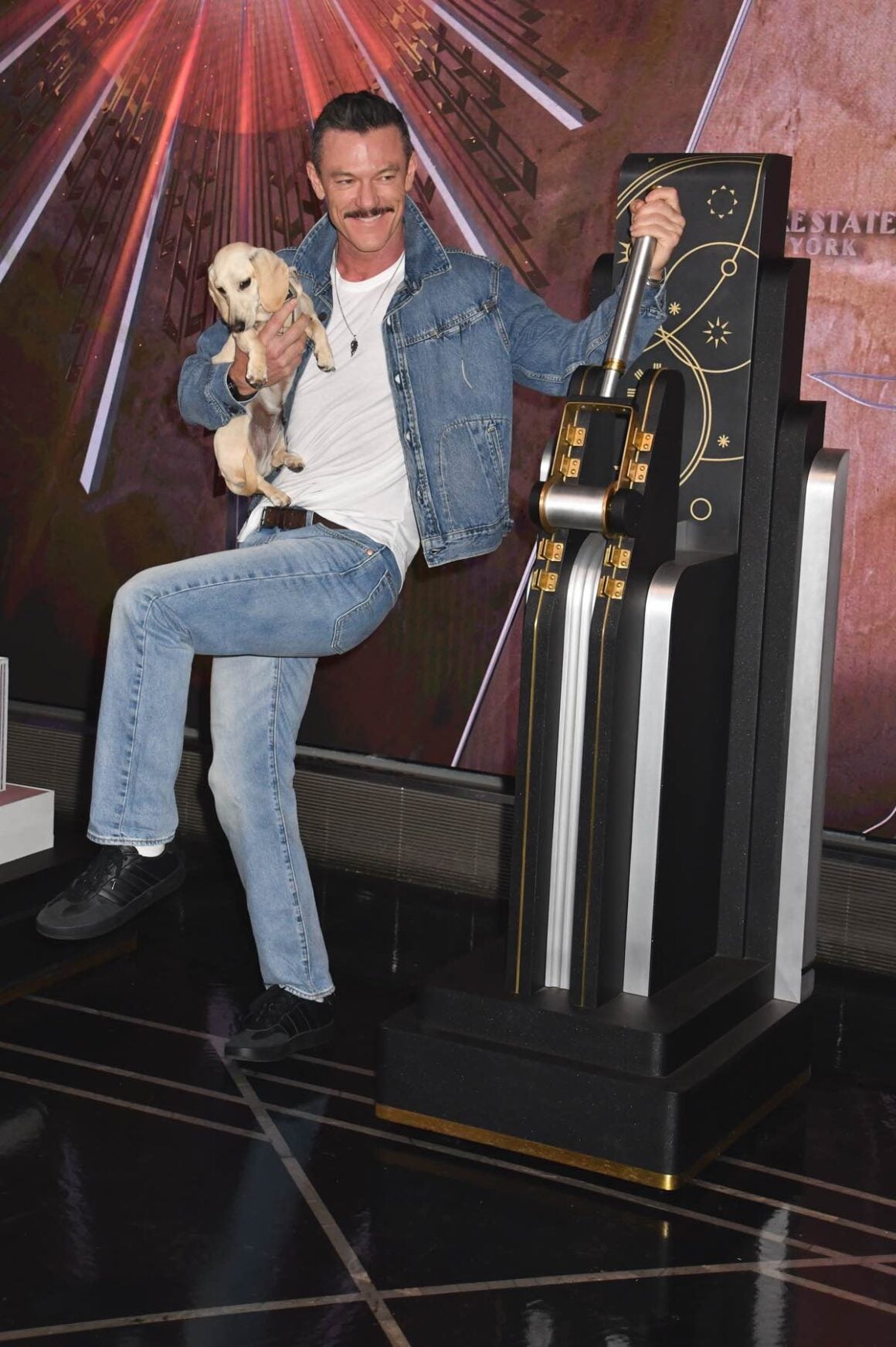 Luke Evans Lights The Empire State Building