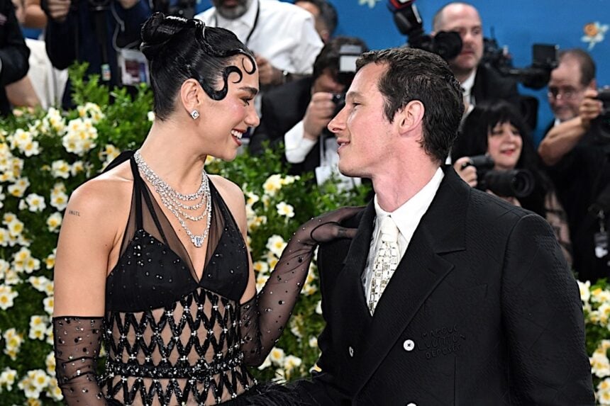 Dua Lipa and Callum Turner
