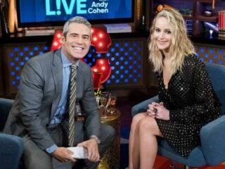 Jennifer Lawrence and Andy Cohen