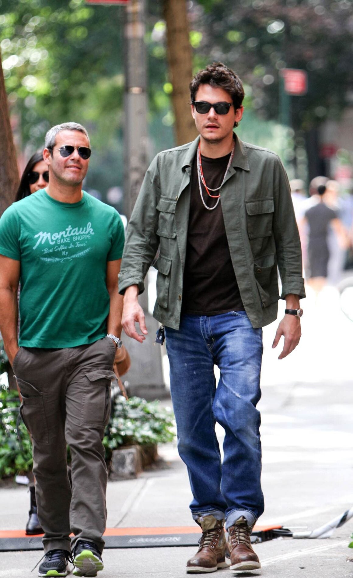 John Mayer & Andy Cohen Stroll Around Downtown NYC
