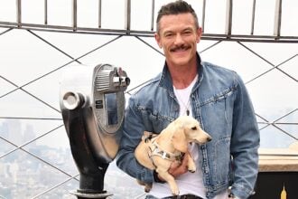 Luke Evans Lights The Empire State Building