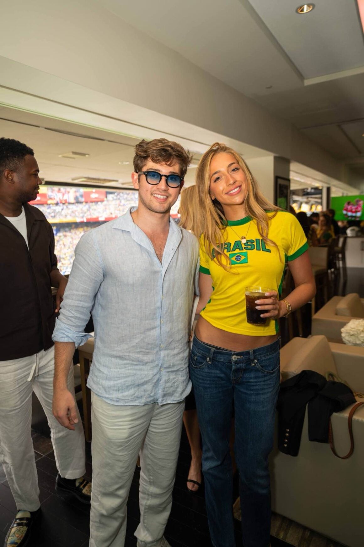 FIFA World Cup match at MetLife Stadium from Woody and Suzanne Johnson's suite