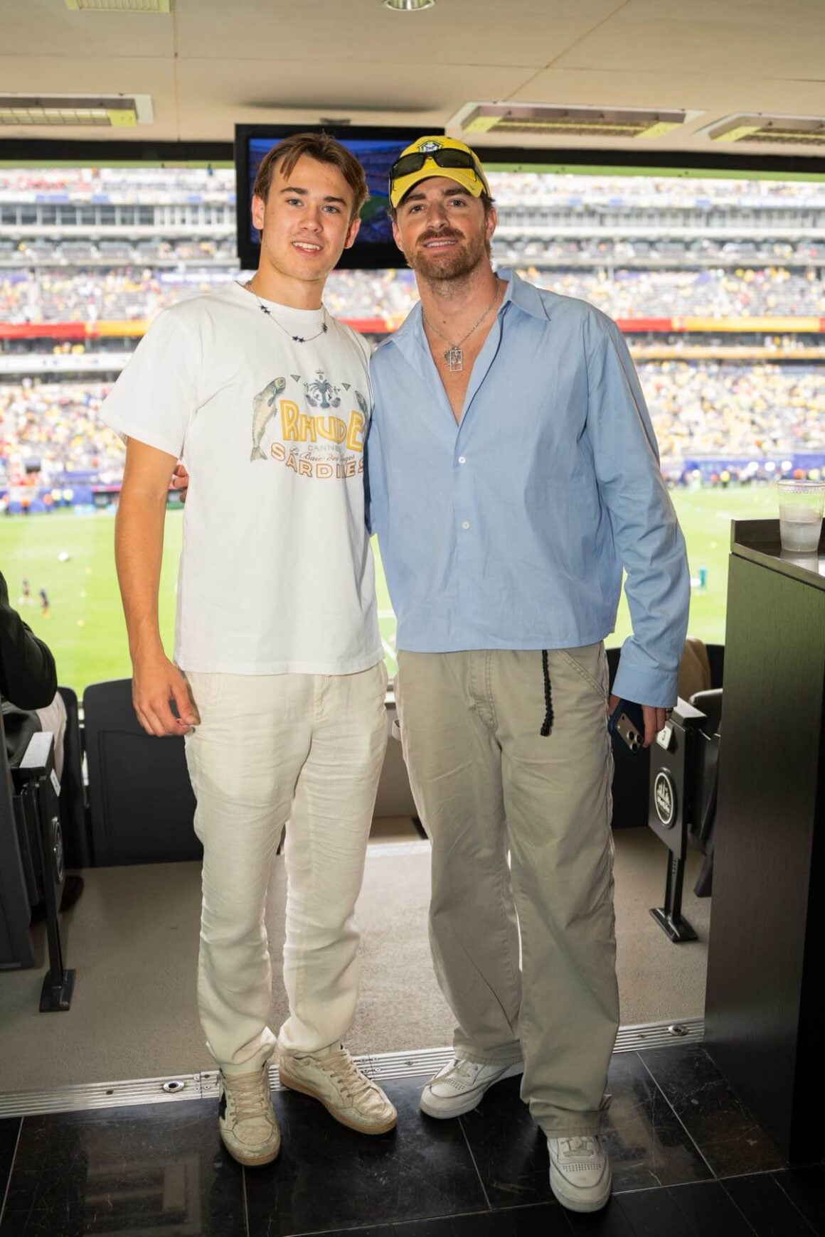 FIFA World Cup match at MetLife Stadium from Woody and Suzanne Johnson's suite