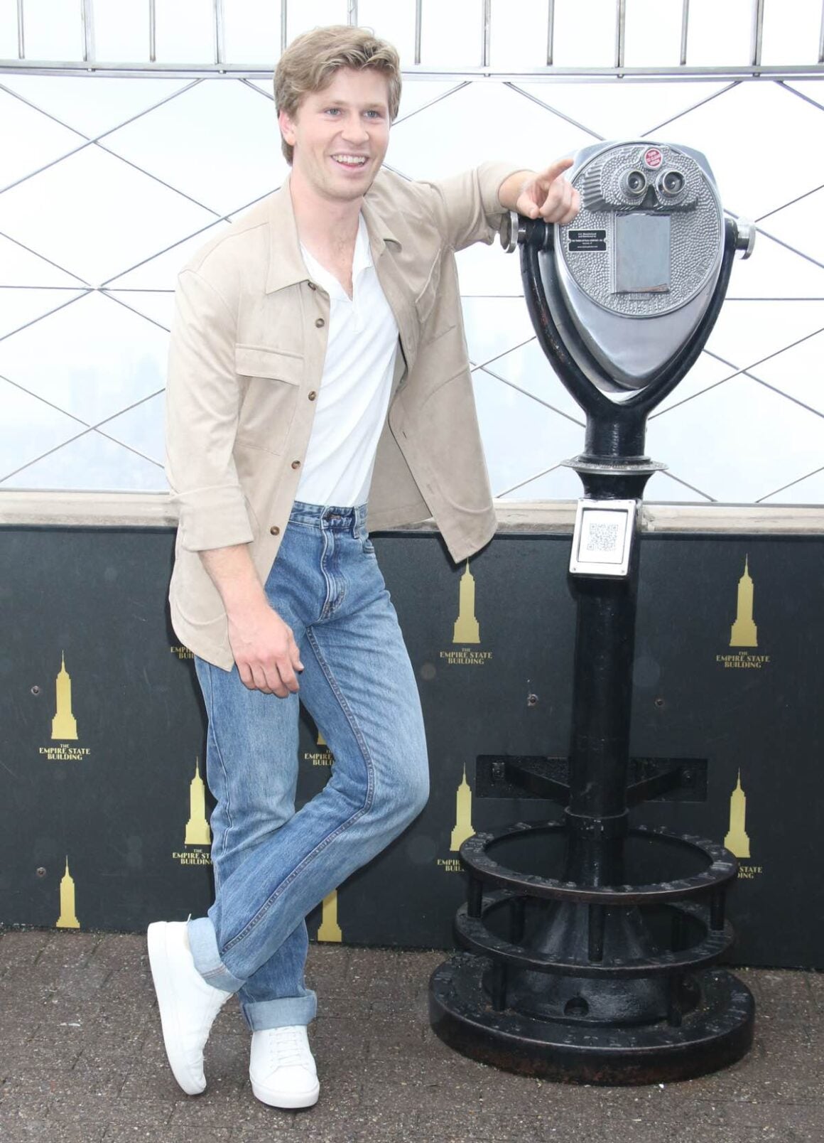 Robert Irwin Visits The Empire State Building In New York