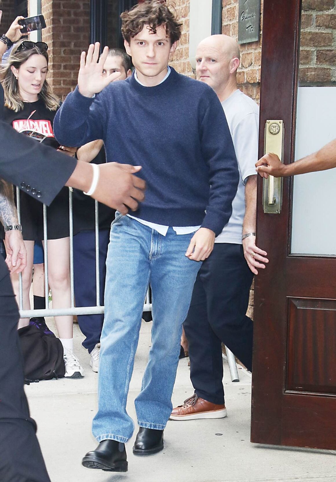 Tom Holland during press tour for 'The Odyssey' in New York