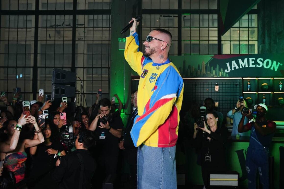 J Balvin Surprises Soccer Fans with Performance at Jameson Event at House of GOAL
