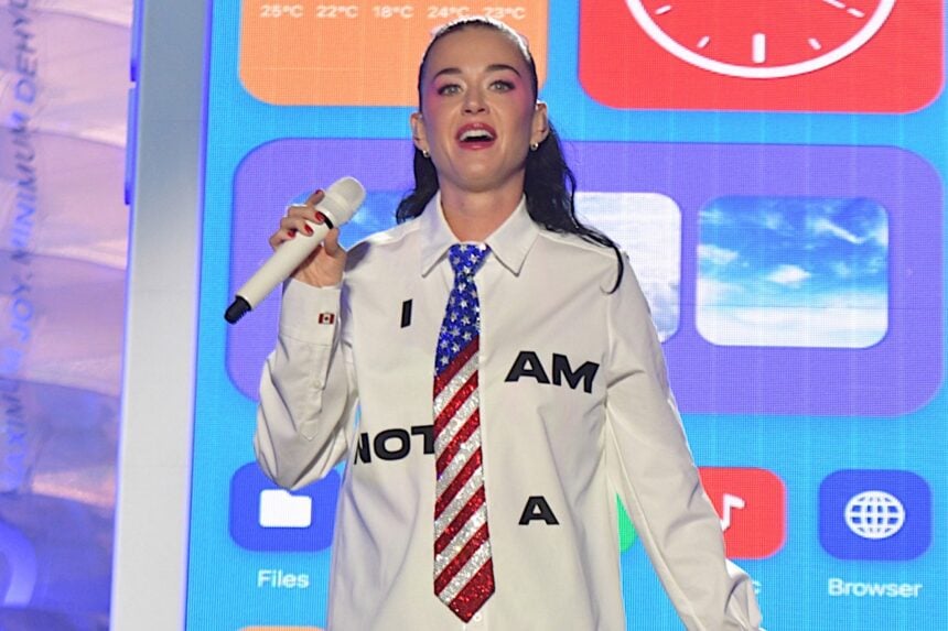Katy Perry's Giant Water Bottle Stunt Backfires as Fans Roll Her the Wrong Way 1 Katy Perry Performing At Vieilles Charrues Festival