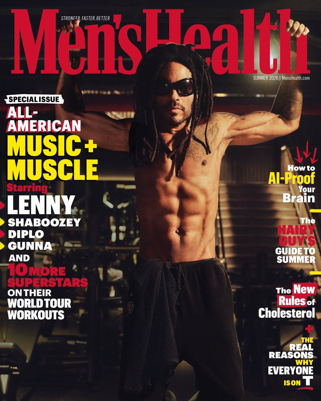 Lenny Kravitz's Trainer Spills the 336-Rep Ab Routine Behind His Famous Six-Pack 2 Lenny Kravitz Men's Health