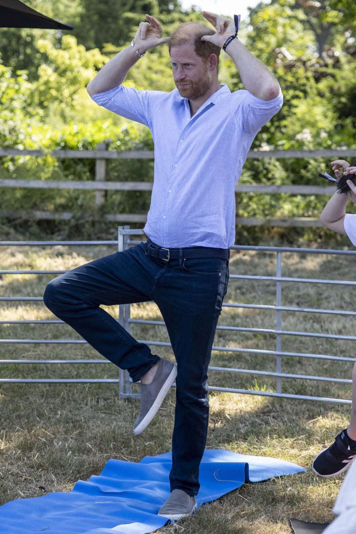 Goat Yoga Gone Wrong: Prince Harry Takes a Hoof to the Groin in Warwickshire 2 Prince Harry Attends Scotty's Summer Festival