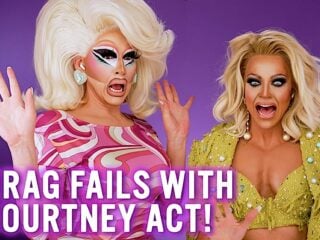 Trixie Mattel reacts to drag fails with Courtney Act!