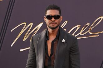 Usher Los Angeles premiere of 'Michael'