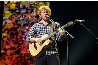 Ed Sheeran in concert at Prudential Center in New Jersey