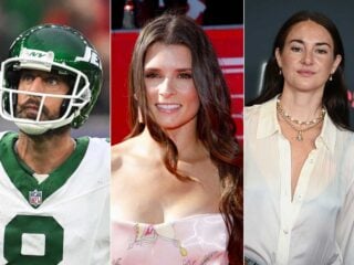 Aaron Rodgers Danica Patrick and Shailenne Woodley