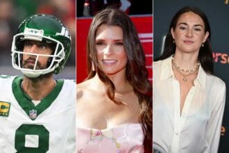 Aaron Rodgers Danica Patrick and Shailenne Woodley