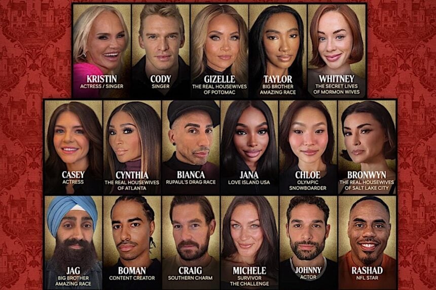 The Traitors Season 5 Cast Revealed: Kristin Chenoweth, Bianca Del Rio, Chloe Kim, Whitney Leavitt, and More Head to the Castle 1 THE TRAITORS Season 5 cast