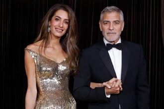 Amal and George Clooney The Clooney Foundation For Justice's The Albies 2026 - Arrivals