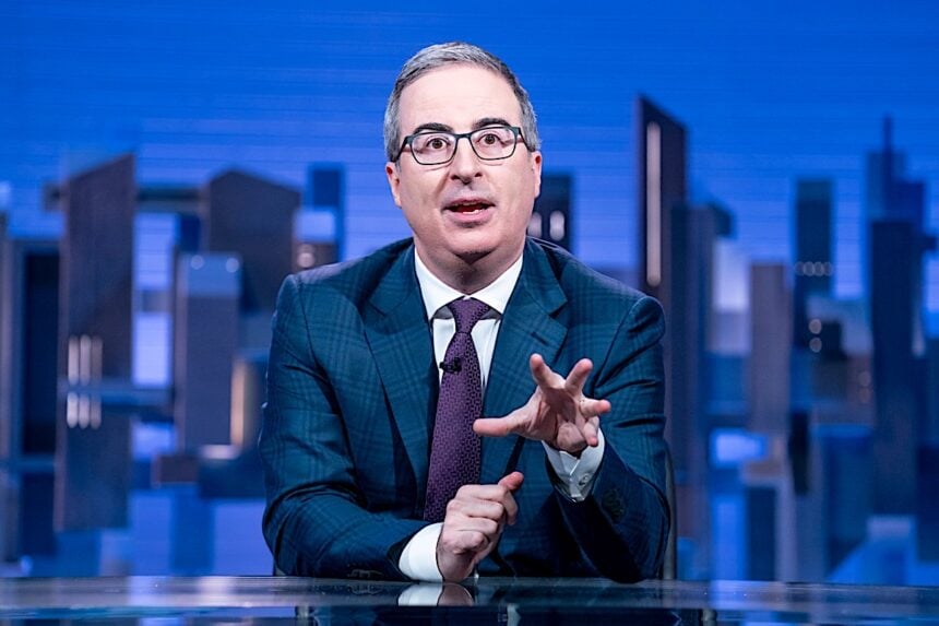 John Oliver Bought Back Russell Crowe's Jockstrap for the Third Time, and Yes, He Paid $10,000 to Do It 1 John Oliver