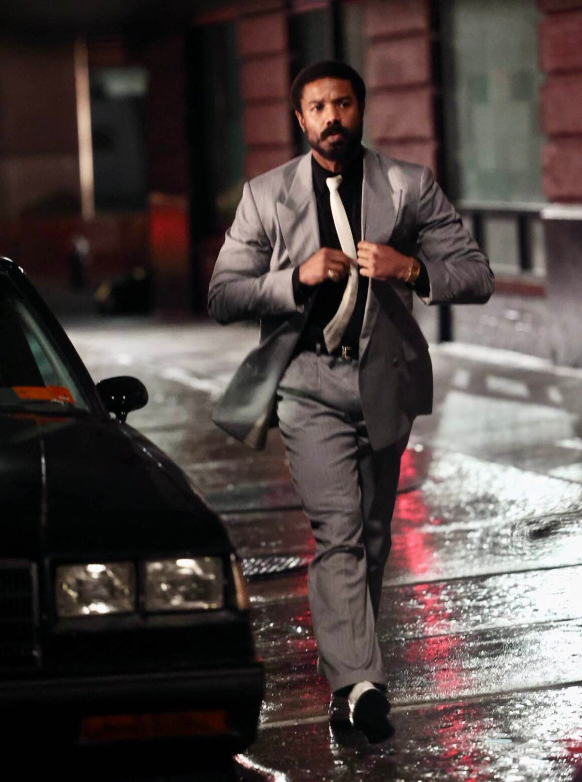 Man Arrested After Allegedly Pulling Butcher Knife on Set of Michael B Jordan's Miami Vice '85 in Brooklyn 5 Michael B. Jordan is seen on the set of 'Miami Vice'